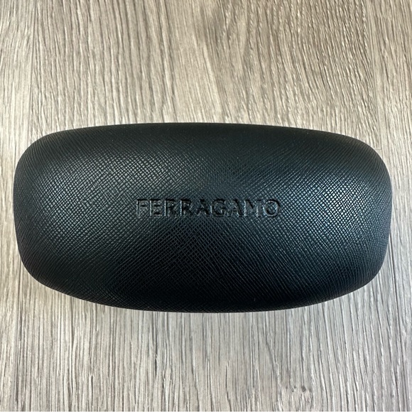 🆕 Ferragamo Black Acetate 53mm Square Sunglasses - Picture 9 of 13